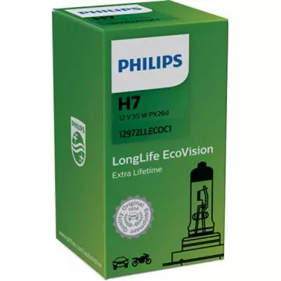 Автолампа Philips галогенова 55W (12972 LLECO C1) - 1 Автолампа Philips галогенова 55W (12972 LLECO C1) - 1
