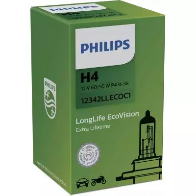Автолампа Philips галогенова 60/55W (12342 LLECO C1) - 1 Автолампа Philips галогенова 60/55W (12342 LLECO C1) - 1