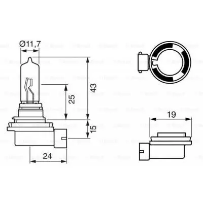 Автолампа Bosch галогенова 65W (1 987 302 082) - 4 Автолампа Bosch галогенова 65W (1 987 302 082) - 4