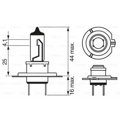 Автолампа Bosch галогенова 70W (1 987 302 471) - 4 Автолампа Bosch галогенова 70W (1 987 302 471) - 4