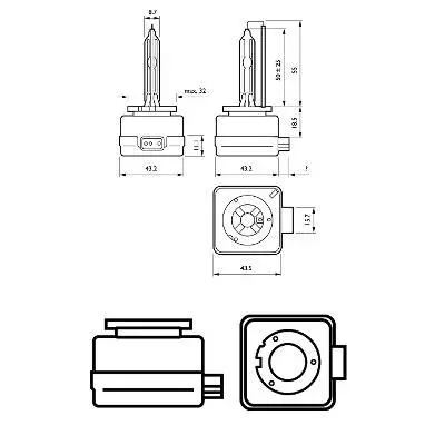 Автолампа Philips ксеноновая (85415 XV2 S1) - 2 Автолампа Philips ксеноновая (85415 XV2 S1) - 2