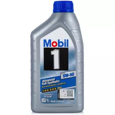 Моторное масло Mobil 1 5W50 1л (MB 5W50 M1 1L)