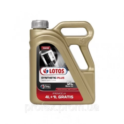 Моторное масло Lotos Syntetic Plus 5w40 (4+1) 5л (6872)