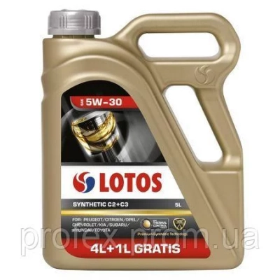 Моторное масло Lotos Syntetic С2+С3 5w30 (4+1) 5л (6786)
