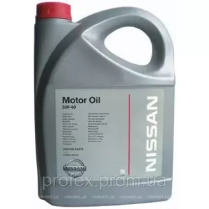 Моторное масло Nissan Motor oil 5W-40, 5 л. (7160)
