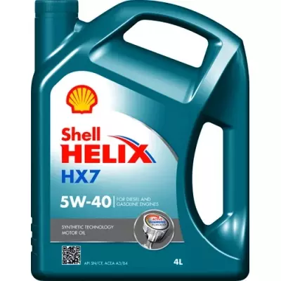 Моторное масло Shell Helix HX7 5W40 4л (2123)
