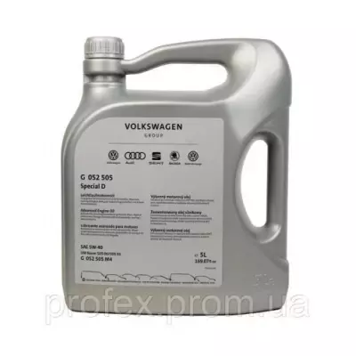 Моторное масло Volkswagen VW Special D SAE 5W-40, 5л (7138)