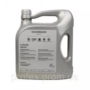 Моторное масло Volkswagen VW Special D SAE 5W-40, 5л (7138)