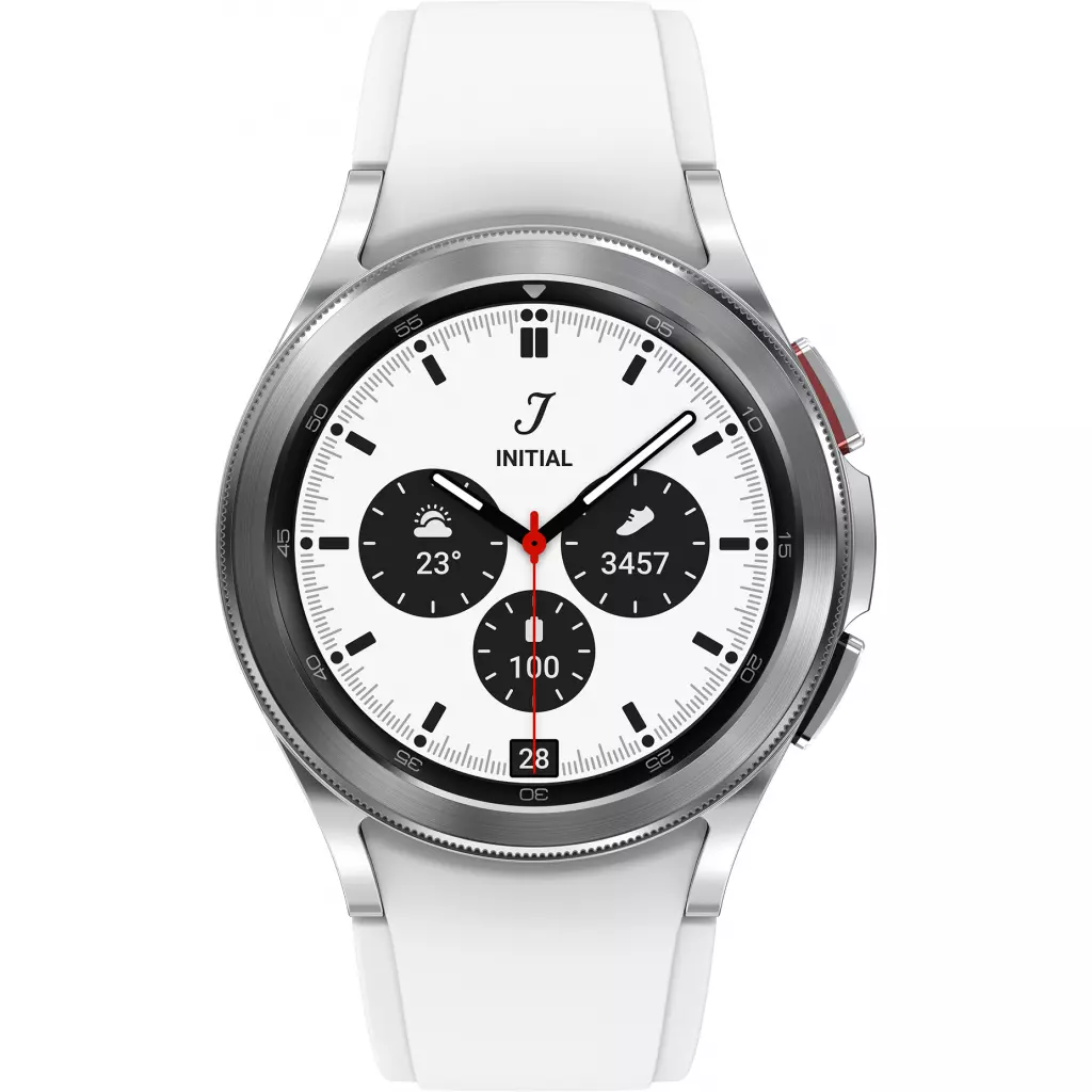 Смарт-часы Samsung SM-R880/16 (Galaxy Watch 4 Classic small 42mm) Silver (SM-R880NZSASEK) - 1 Смарт-часы Samsung SM-R880/16 (Galaxy Watch 4 Classic small 42mm) Silver (SM-R880NZSASEK) - 1