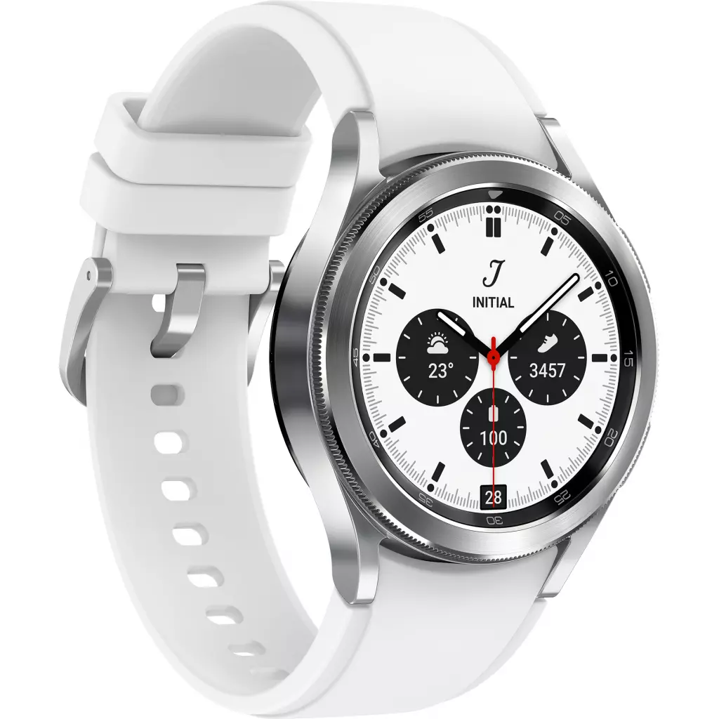 Смарт-часы Samsung SM-R880/16 (Galaxy Watch 4 Classic small 42mm) Silver (SM-R880NZSASEK) - 2 Смарт-часы Samsung SM-R880/16 (Galaxy Watch 4 Classic small 42mm) Silver (SM-R880NZSASEK) - 2