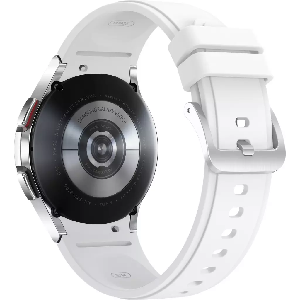 Смарт-часы Samsung SM-R880/16 (Galaxy Watch 4 Classic small 42mm) Silver (SM-R880NZSASEK) - 4 Смарт-часы Samsung SM-R880/16 (Galaxy Watch 4 Classic small 42mm) Silver (SM-R880NZSASEK) - 4