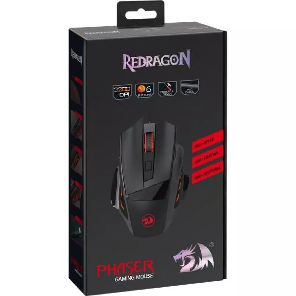 Мышка Redragon Phaser Black (75169) - 7 Мышка Redragon Phaser Black (75169) - 7