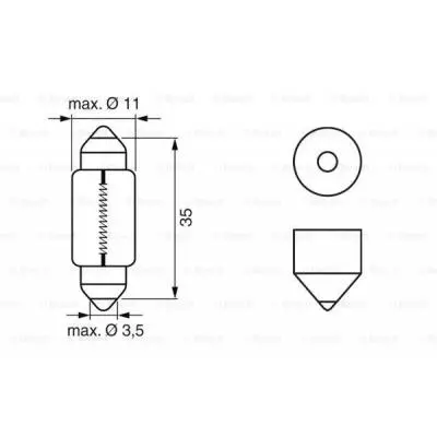 Автолампа Bosch 5W (1 987 302 211) - 4 Автолампа Bosch 5W (1 987 302 211) - 4