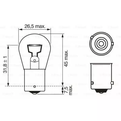 Автолампа Bosch 21W (1 987 302 213) - 4 Автолампа Bosch 21W (1 987 302 213) - 4