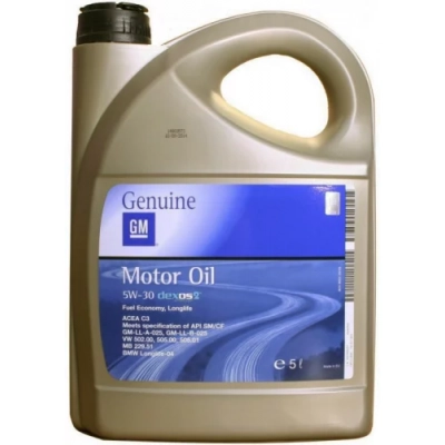 Моторное масло General Motors dexos2 5W-30, 5л (7154)