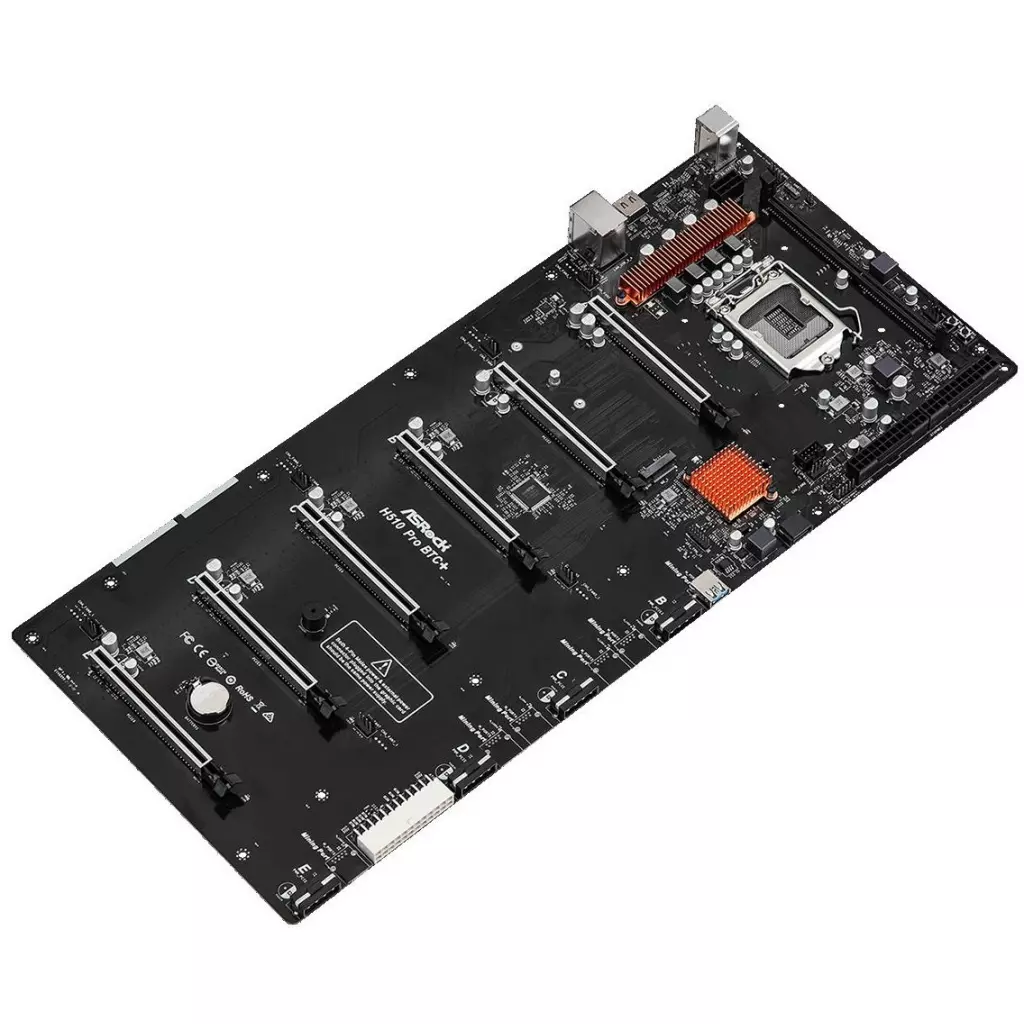 Материнская плата ASRock H510PROBTC+ (H510 PRO BTC+) - 2