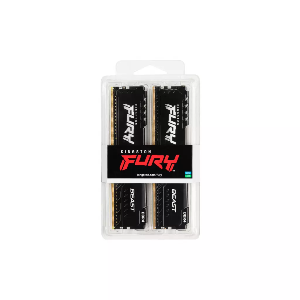 Модуль памяти для компьютера DDR4 16GB (2x8GB) 3200 MHz Fury Beast Black Kingston Fury (ex.HyperX) (KF432C16BBK2/16) - 5 Модуль памяти для компьютера DDR4 16GB (2x8GB) 3200 MHz Fury Beast Black Kingston Fury (ex.HyperX) (KF432C16BBK2/16) - 5