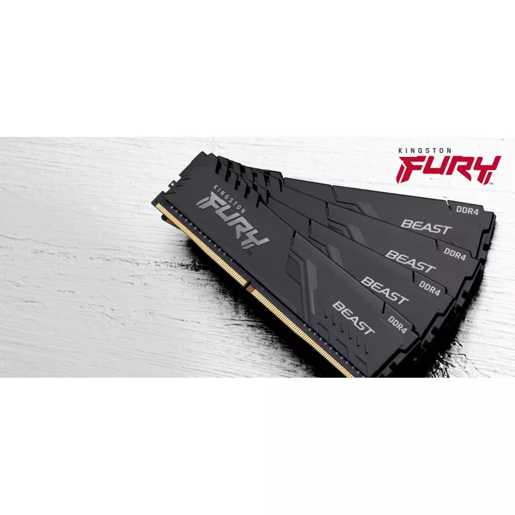 Модуль памяти для компьютера DDR4 32GB 2666 MHz Fury Beast Black Kingston Fury (ex.HyperX) (KF426C16BB/32) - 5 Модуль памяти для компьютера DDR4 32GB 2666 MHz Fury Beast Black Kingston Fury (ex.HyperX) (KF426C16BB/32) - 5