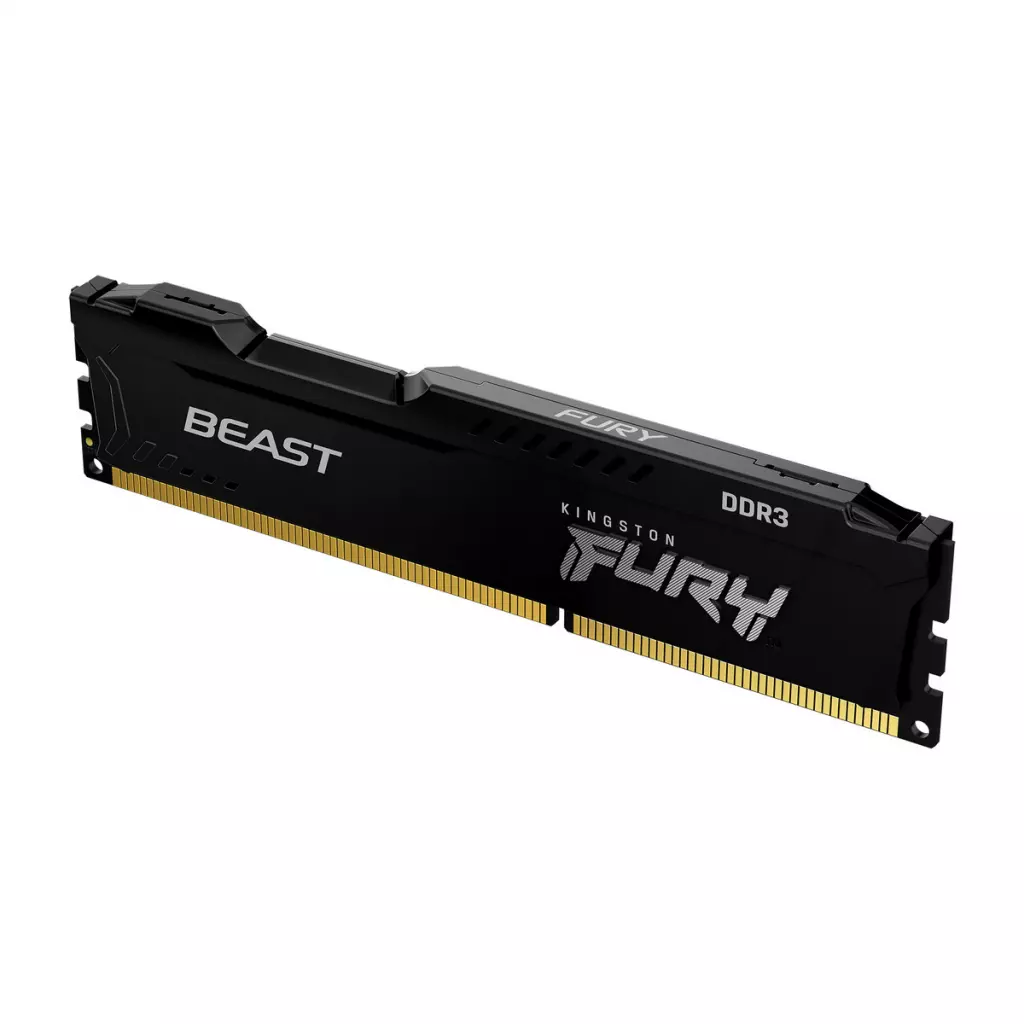 Модуль памяти для компьютера DDR3 8GB 1866 MHz Fury Beast Black Kingston Fury (ex.HyperX) (KF318C10BB/8)