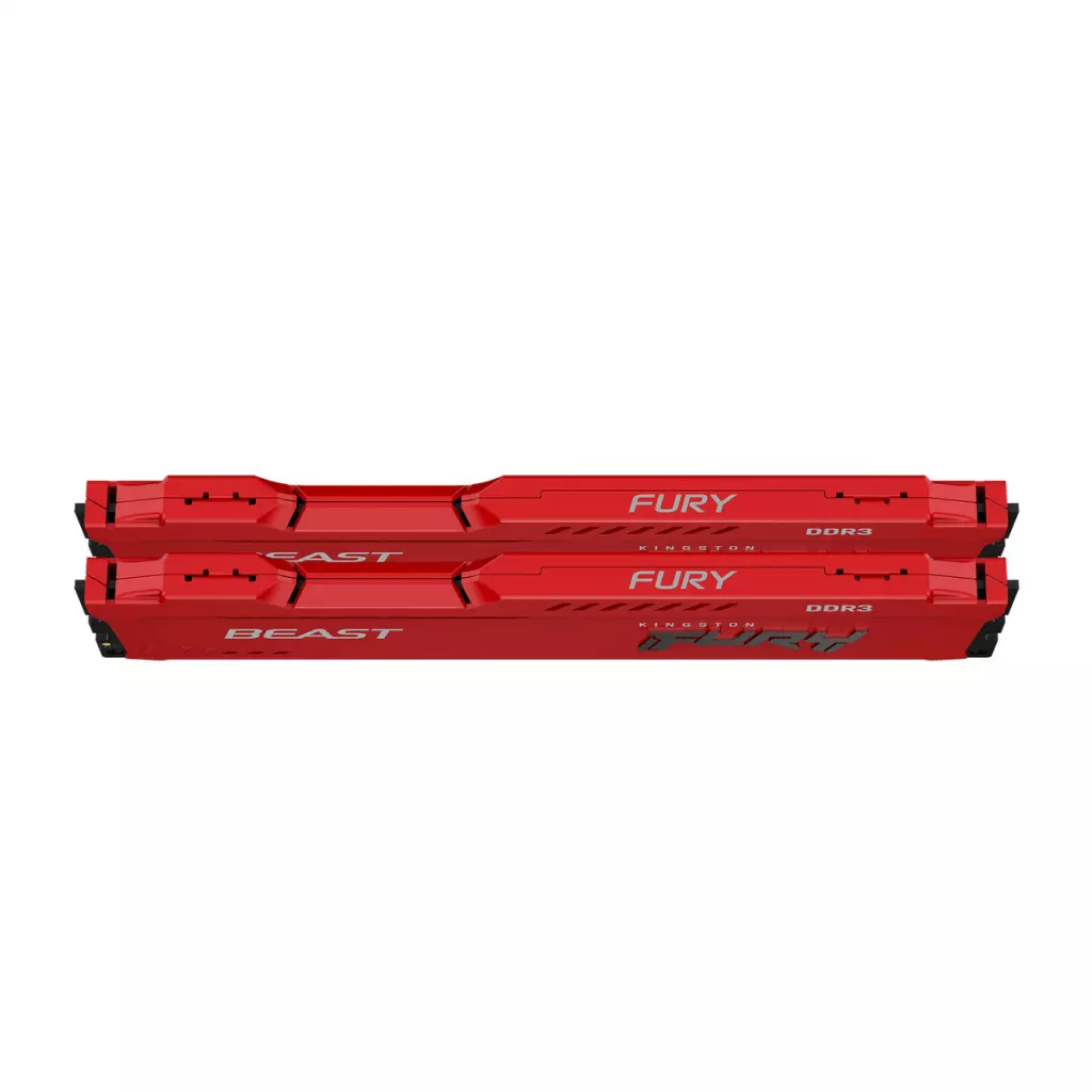 Модуль памяти для компьютера DDR3 16GB (2x8GB) 1866 MHz Fury Beast Red Kingston Fury (ex.HyperX) (KF318C10BRK2/16) - 1 Модуль памяти для компьютера DDR3 16GB (2x8GB) 1866 MHz Fury Beast Red Kingston Fury (ex.HyperX) (KF318C10BRK2/16) - 1