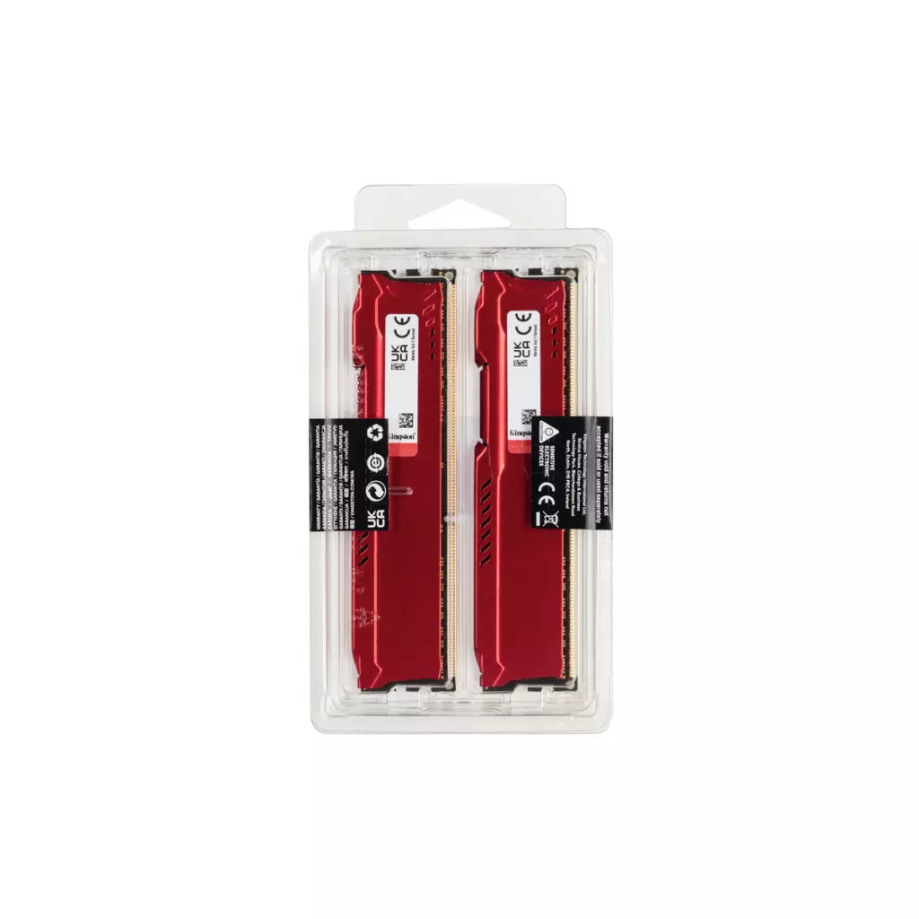 Модуль памяти для компьютера DDR3 16GB (2x8GB) 1866 MHz Fury Beast Red Kingston Fury (ex.HyperX) (KF318C10BRK2/16) - 5 Модуль памяти для компьютера DDR3 16GB (2x8GB) 1866 MHz Fury Beast Red Kingston Fury (ex.HyperX) (KF318C10BRK2/16) - 5