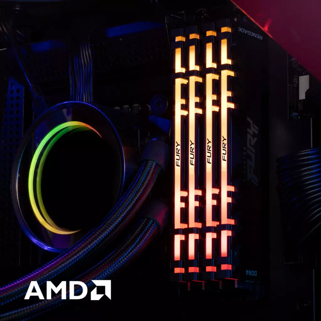 Модуль памяти для компьютера DDR4 64GB (2x32GB) 3000 MHz Fury Renegade RGB Kingston Fury (ex.HyperX) (KF430C16RBAK2/64) - 9