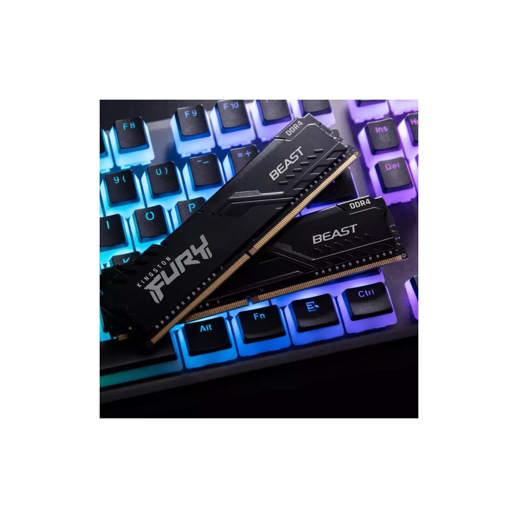 Модуль памяти для компьютера DDR4 16GB 2666 MHz FURY Beast Black Kingston Fury (ex.HyperX) (KF426C16BB/16) - 6 Модуль памяти для компьютера DDR4 16GB 2666 MHz FURY Beast Black Kingston Fury (ex.HyperX) (KF426C16BB/16) - 6