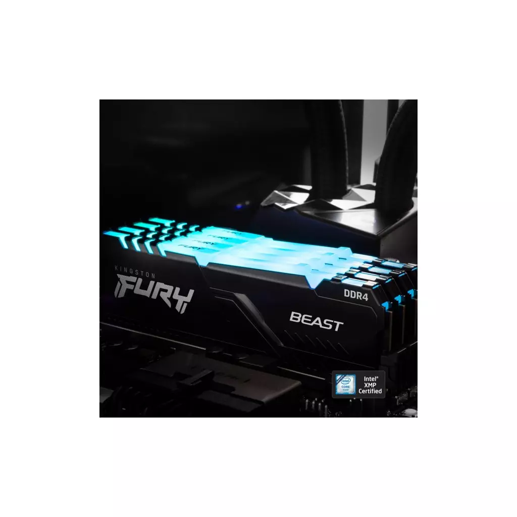 Модуль памяти для компьютера DDR4 32GB (2x16GB) 3000 MHz FURY Beast RGB Kingston Fury (ex.HyperX) (KF430C16BBAK2/32) - 6