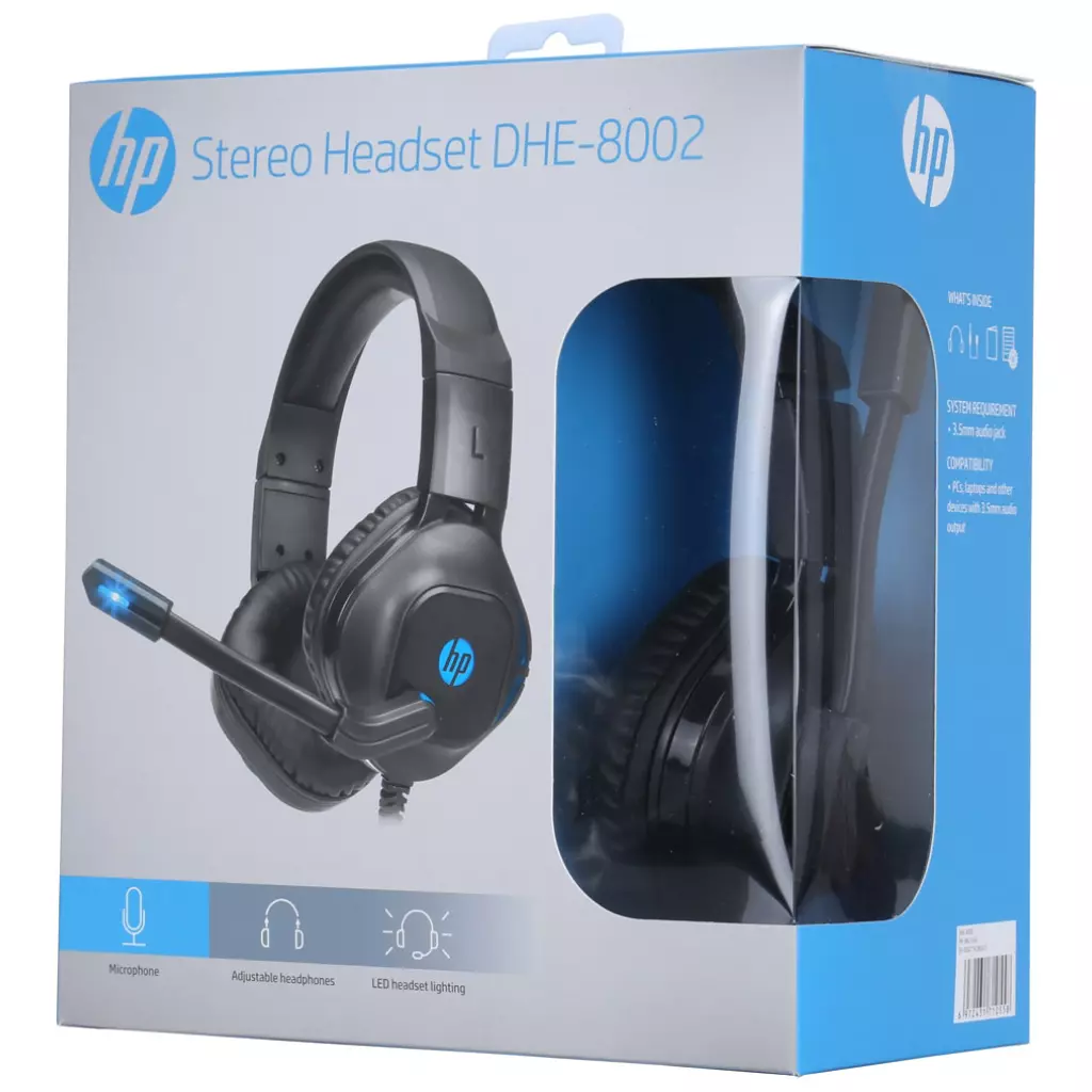 Наушники HP DHE-8002 Gaming Headset Red LED Black (DHE-8002) - 7