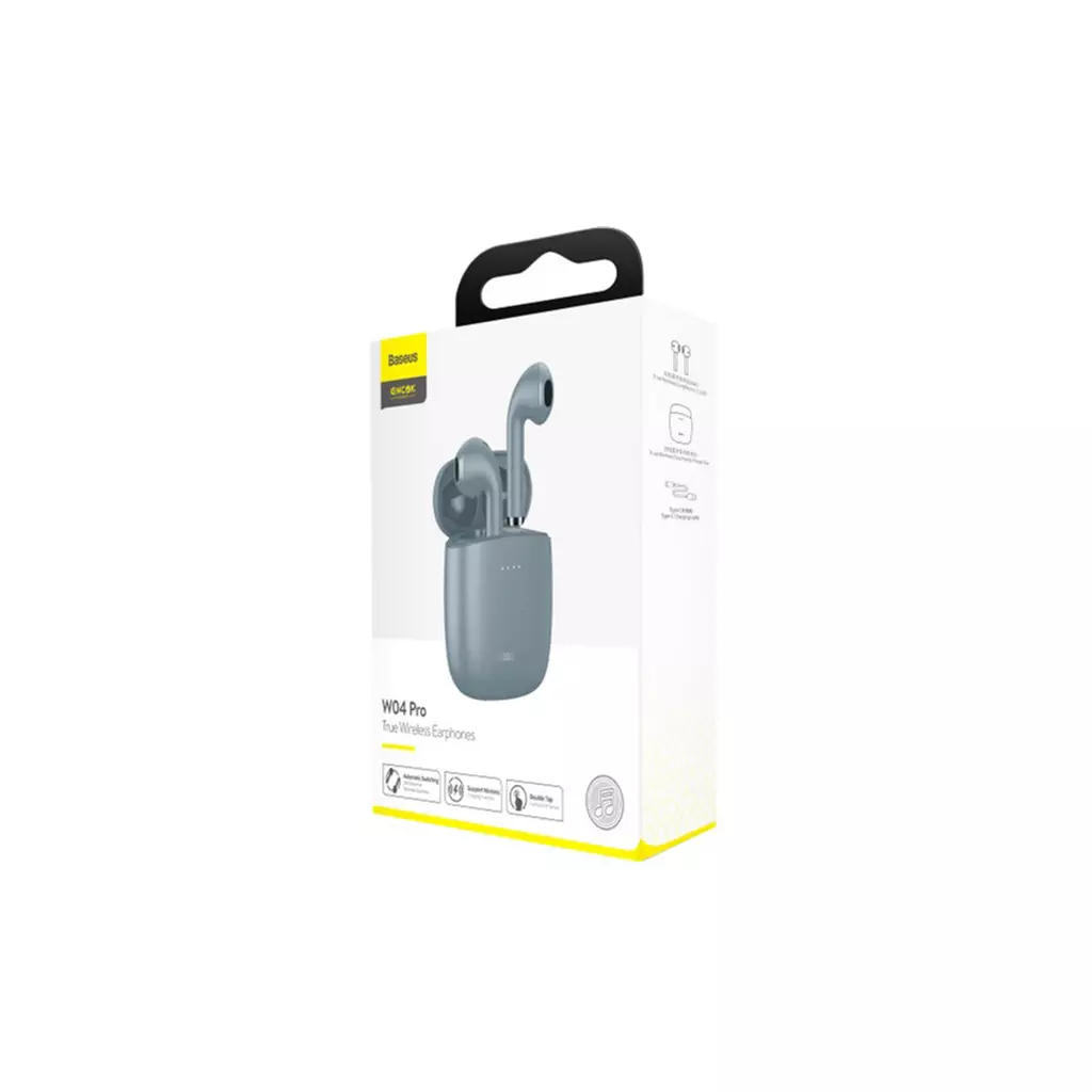 Наушники Baseus Encok TWS W04 Pro Gray (NGW04P-0G) - 5 Наушники Baseus Encok TWS W04 Pro Gray (NGW04P-0G) - 5