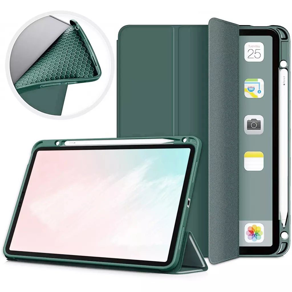 Чехол для планшета BeCover Direct Charge Pen Apple iPad Pro 12.9 2020/21/22 Dark Green (706590) - 1 Чехол для планшета BeCover Direct Charge Pen Apple iPad Pro 12.9 2020/21/22 Dark Green (706590) - 1