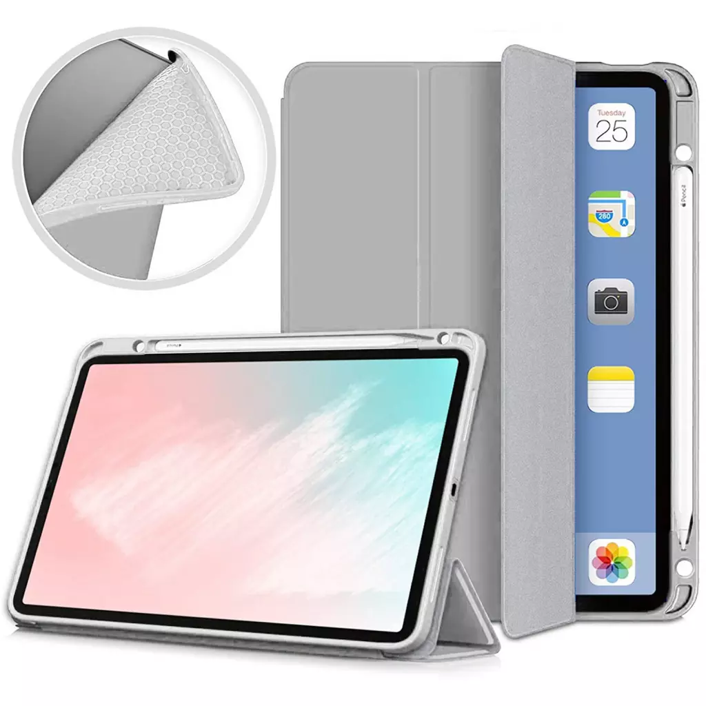 Чехол для планшета BeCover Direct Charge Pen Apple iPad Pro 12.9 2020/21/22 Gray (706589) - 1 Чехол для планшета BeCover Direct Charge Pen Apple iPad Pro 12.9 2020/21/22 Gray (706589) - 1
