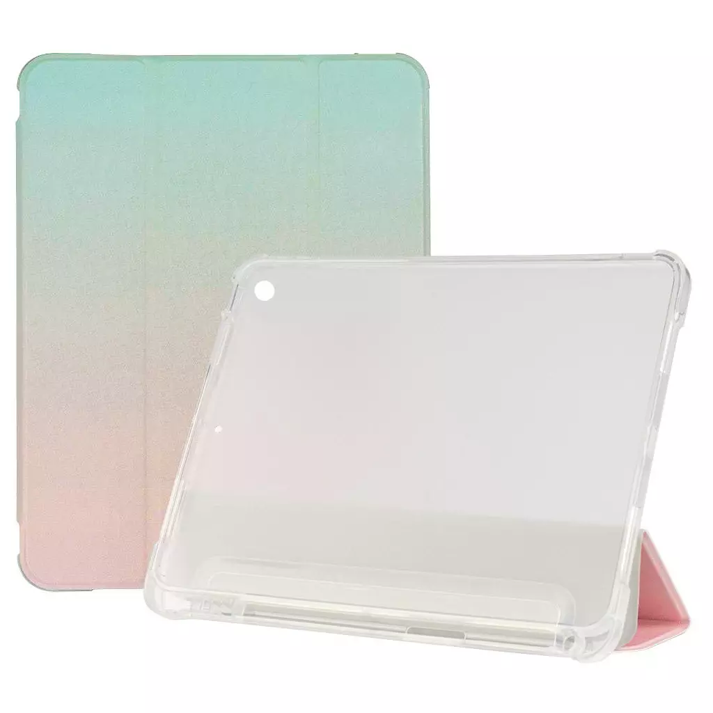 Чехол для планшета BeCover Gradient Soft TPU mount Apple Pencil iPad Air 10.9 2020/2021 Green-Pink (706582) - 3 Чехол для планшета BeCover Gradient Soft TPU mount Apple Pencil iPad Air 10.9 2020/2021 Green-Pink (706582) - 3