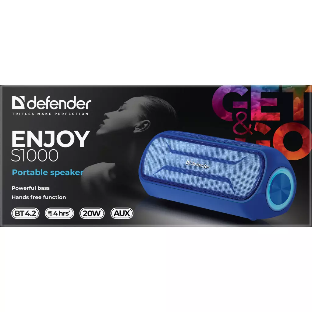 Акустическая система Defender Enjoy S1000 Bluetooth Blue (65687) - 5 Акустическая система Defender Enjoy S1000 Bluetooth Blue (65687) - 5