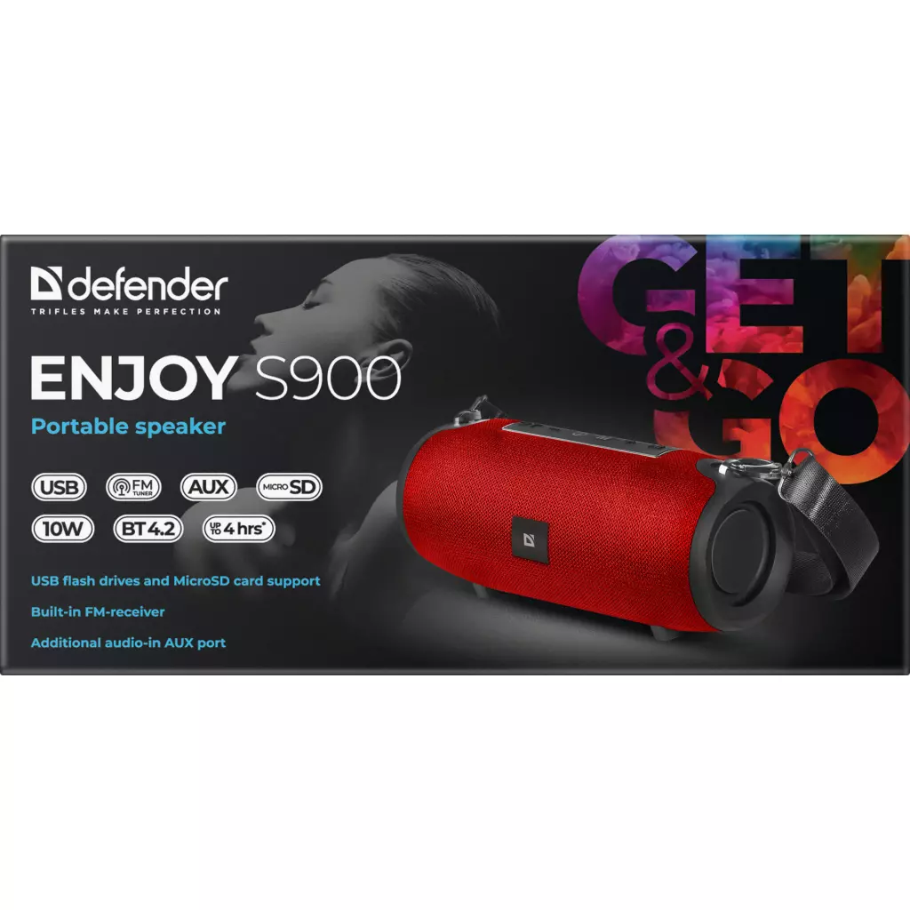 Акустическая система Defender Enjoy S900 Bluetooth Red (65904) - 6
