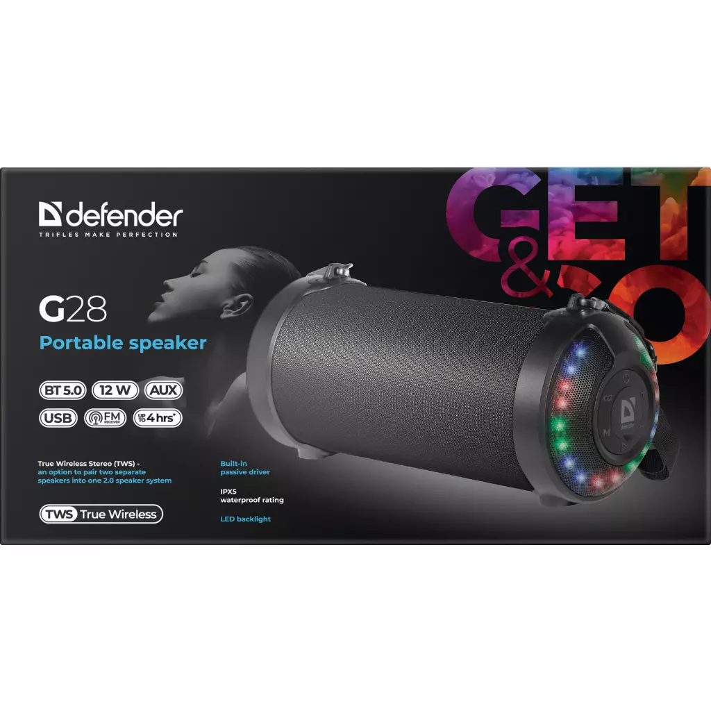 Акустическая система Defender G28 Bluetooth Black (65128) - 7 Акустическая система Defender G28 Bluetooth Black (65128) - 7