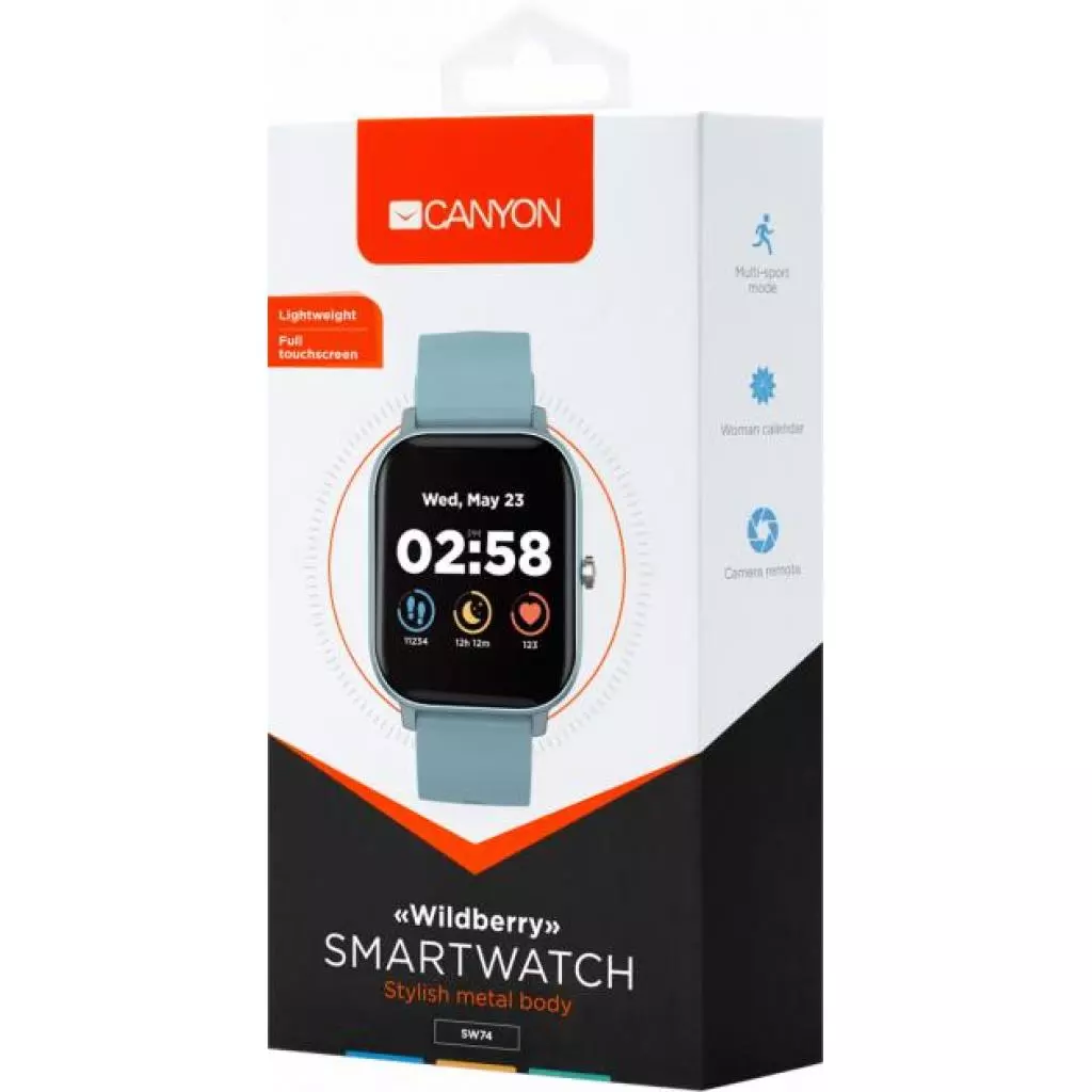 Смарт-часы Canyon CNS-SW74BL Wildberry Blue (CNS-SW74BL) - 4 Смарт-часы Canyon CNS-SW74BL Wildberry Blue (CNS-SW74BL) - 4
