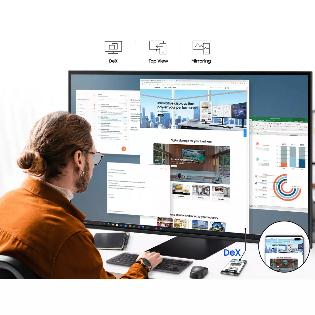 Монитор Samsung LS43AM700UIXCI - 7