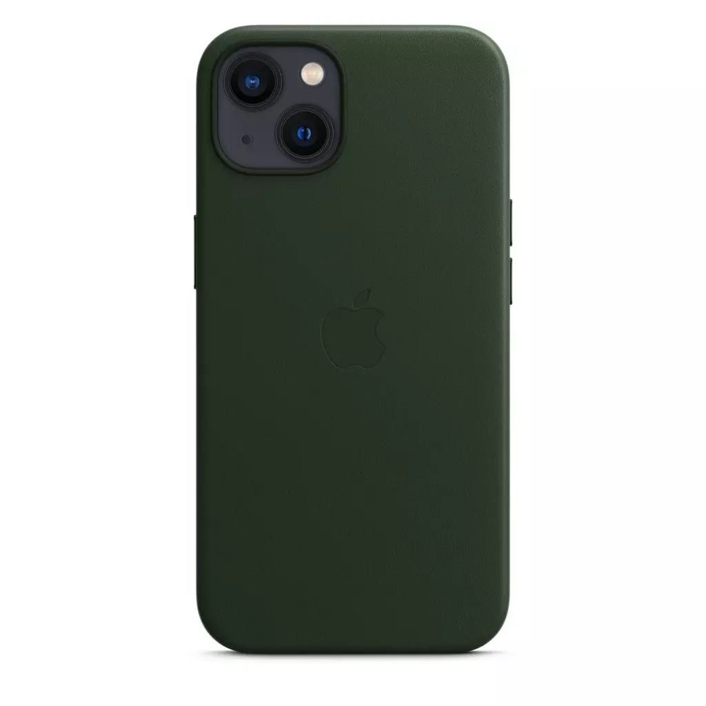 Чехол для моб. телефона Apple iPhone 13 Leather Case with MagSafe - Sequoia Green, Model A (MM173ZE/A) - 1 Чехол для моб. телефона Apple iPhone 13 Leather Case with MagSafe - Sequoia Green, Model A (MM173ZE/A) - 1