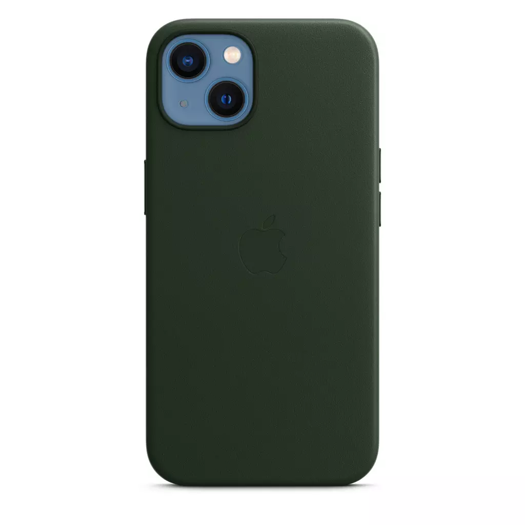 Чехол для моб. телефона Apple iPhone 13 Leather Case with MagSafe - Sequoia Green, Model A (MM173ZE/A) - 2 Чехол для моб. телефона Apple iPhone 13 Leather Case with MagSafe - Sequoia Green, Model A (MM173ZE/A) - 2