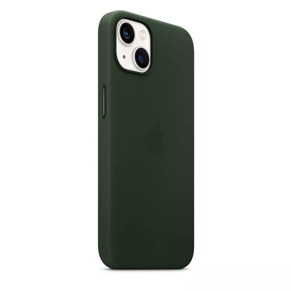 Чехол для моб. телефона Apple iPhone 13 Leather Case with MagSafe - Sequoia Green, Model A (MM173ZE/A) - 6 Чехол для моб. телефона Apple iPhone 13 Leather Case with MagSafe - Sequoia Green, Model A (MM173ZE/A) - 6