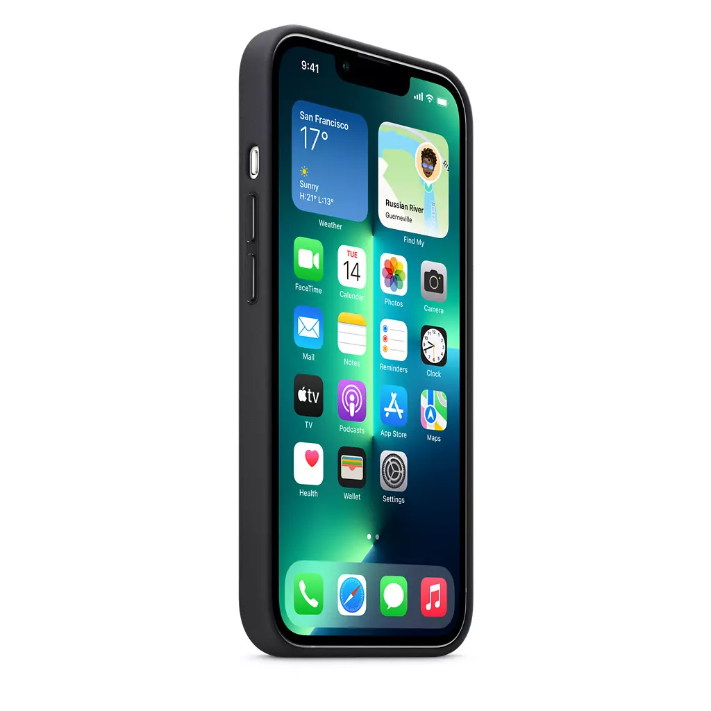Чехол для моб. телефона Apple iPhone 13 Pro Leather Case with MagSafe - Midnight, Model A2 (MM1H3ZE/A) - 4 Чехол для моб. телефона Apple iPhone 13 Pro Leather Case with MagSafe - Midnight, Model A2 (MM1H3ZE/A) - 4