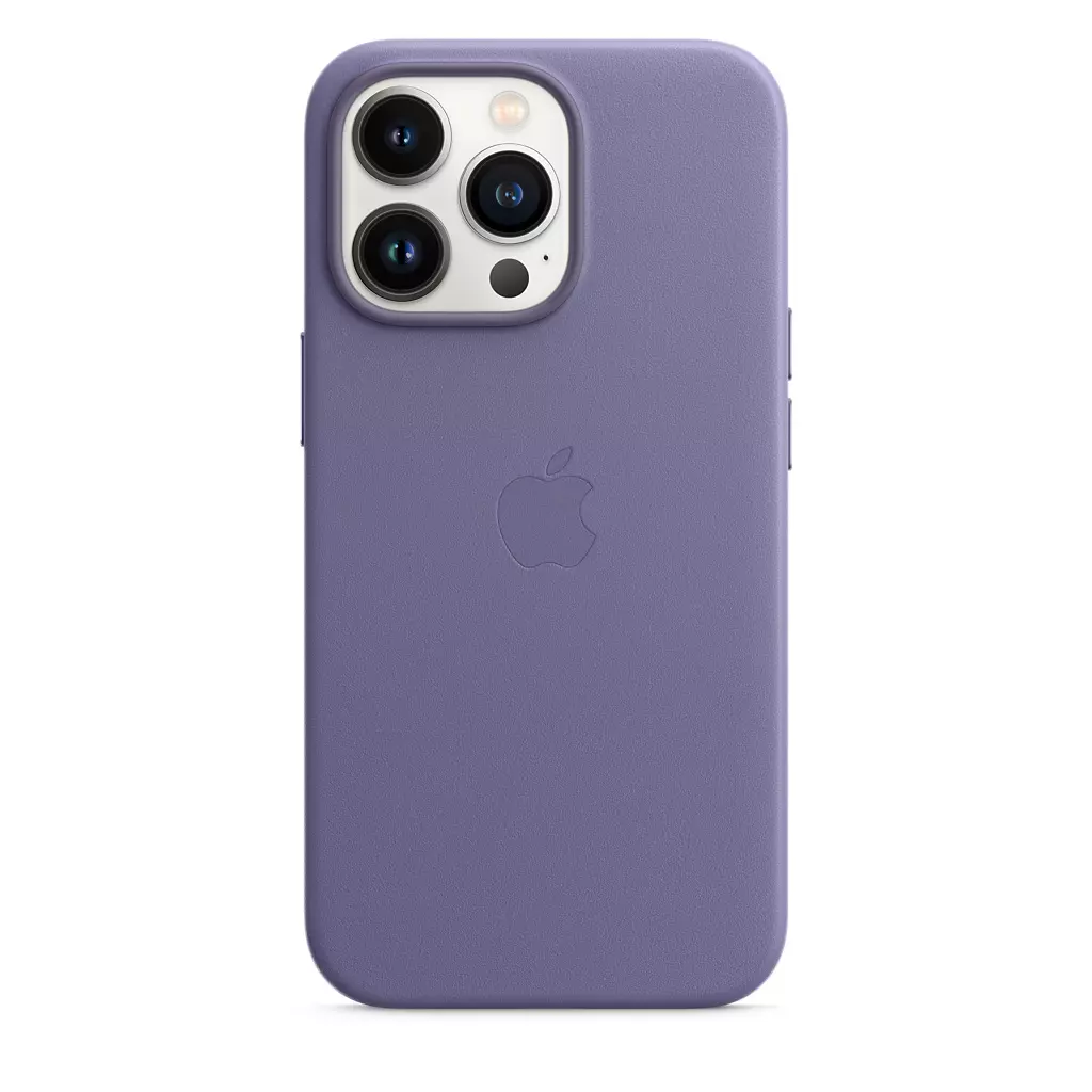 Чехол для моб. телефона Apple iPhone 13 Pro Leather Case with MagSafe - Wisteria, Model A2 (MM1F3ZE/A) - 1 Чехол для моб. телефона Apple iPhone 13 Pro Leather Case with MagSafe - Wisteria, Model A2 (MM1F3ZE/A) - 1