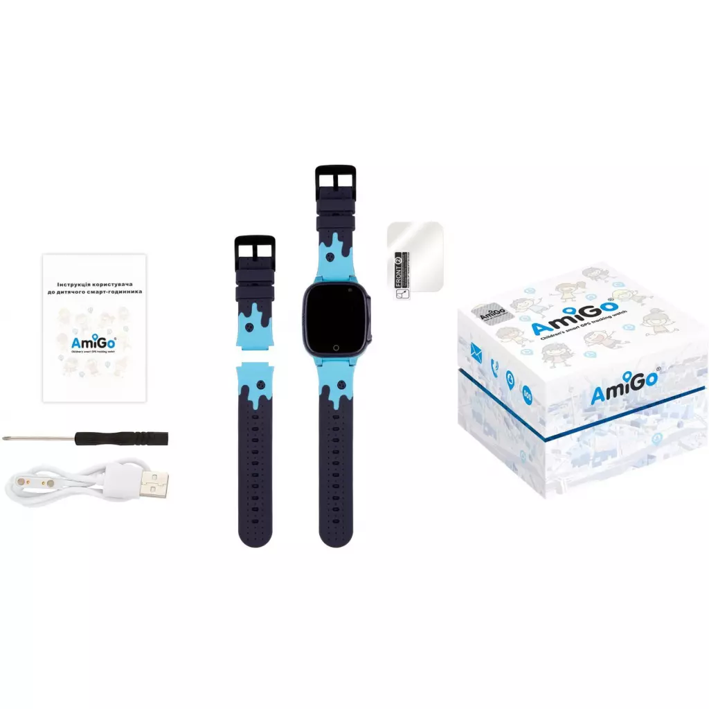 Смарт-часы Amigo GO008 MILKY GPS WIFI Blue (873292) - 7
