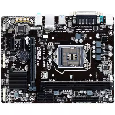 Материнская плата GIGABYTE GA-H110M-DS2 - 1 Материнская плата GIGABYTE GA-H110M-DS2 - 1