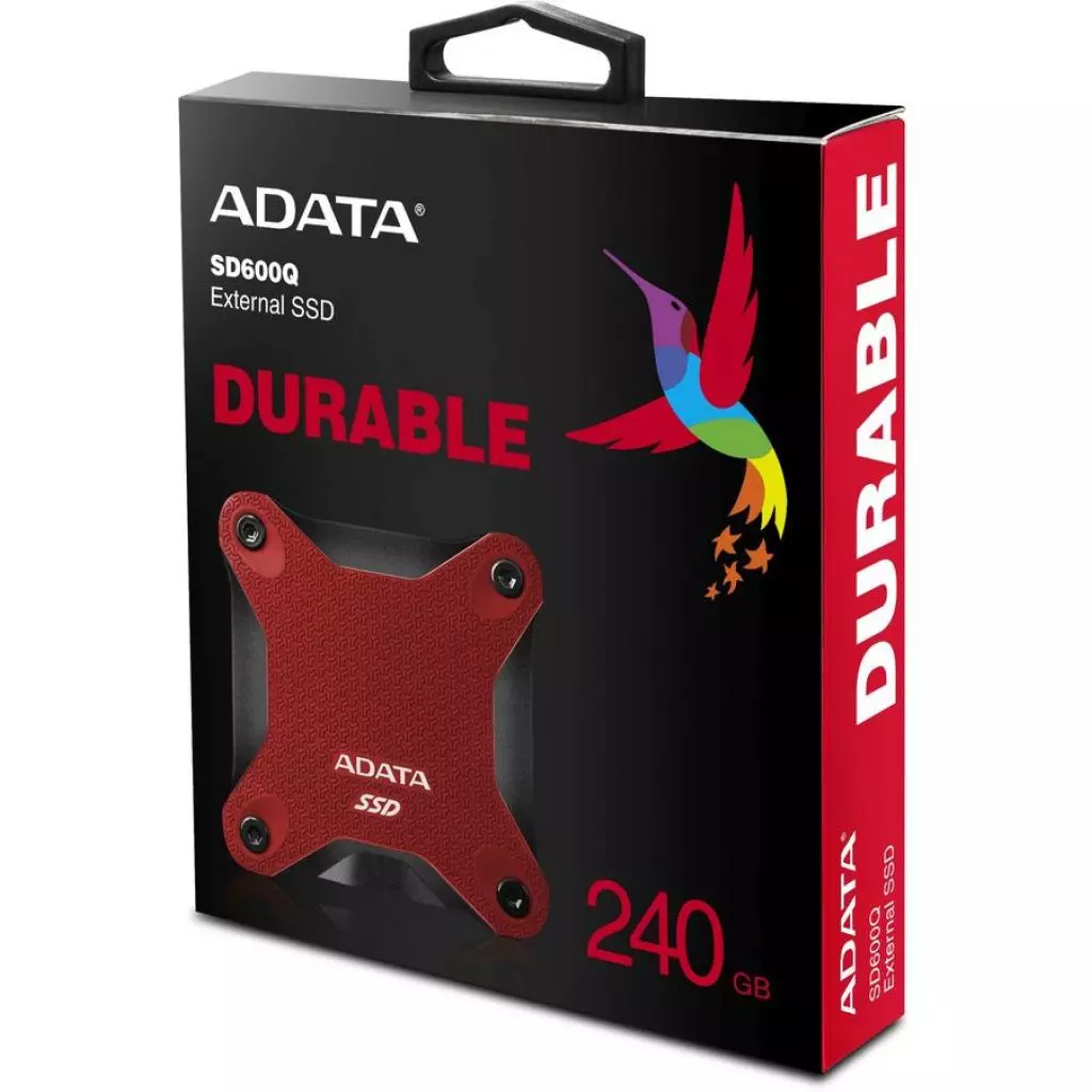 Накопитель SSD USB 3.2 240GB ADATA (ASD600Q-240GU31-CRD) - 3 Накопитель SSD USB 3.2 240GB ADATA (ASD600Q-240GU31-CRD) - 3