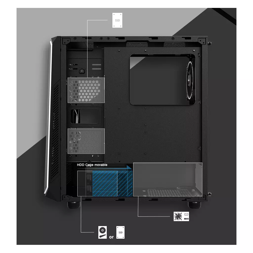 Корпус Zalman K1REV.B - 6 Корпус Zalman K1REV.B - 6