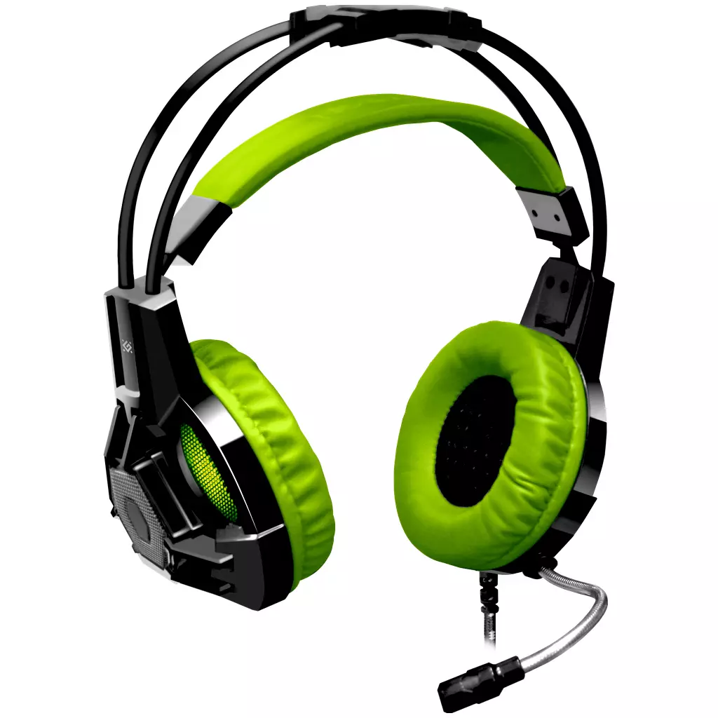 Наушники Defender Lester Black-Green (64543) - 1 Наушники Defender Lester Black-Green (64543) - 1