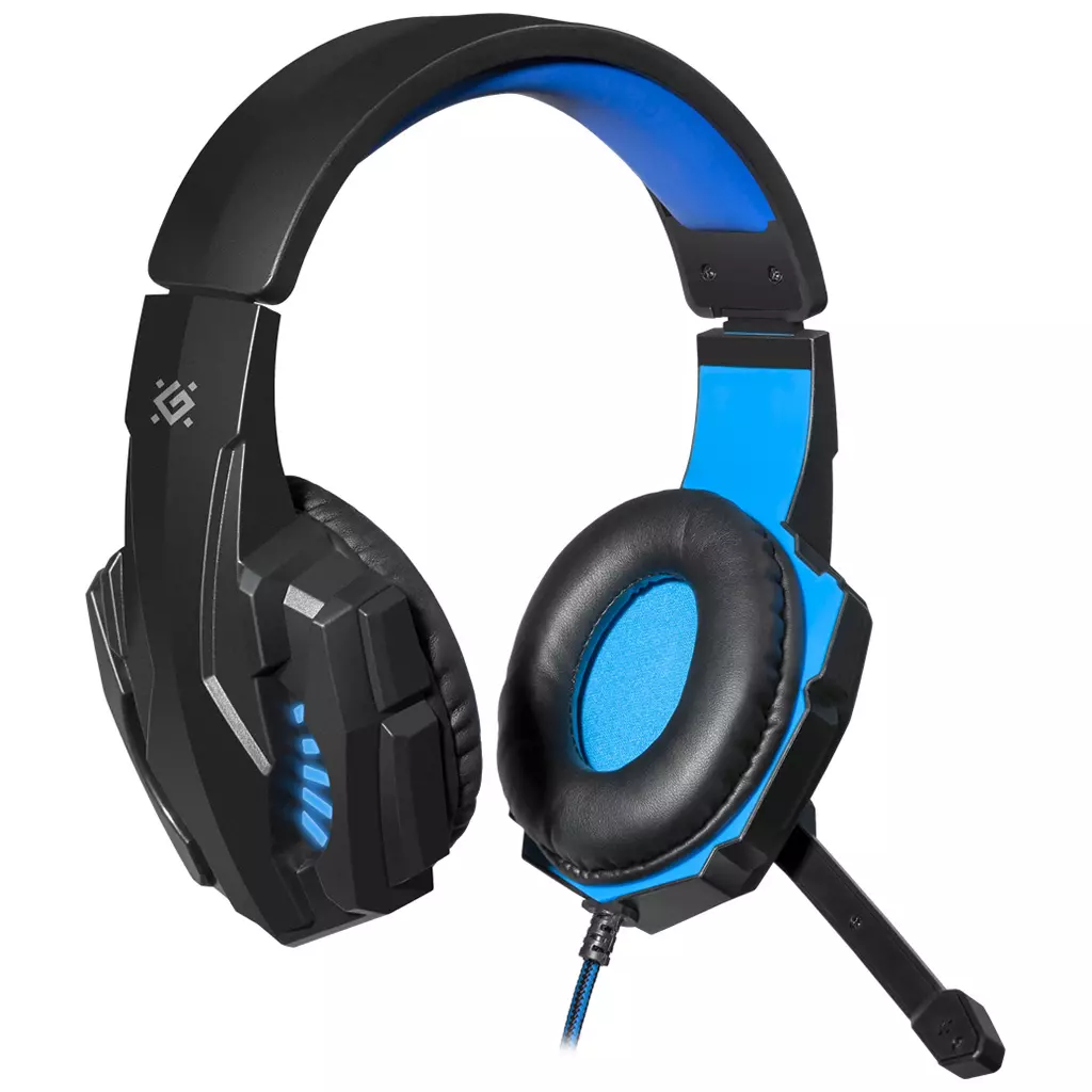 Наушники Defender Warhead G-390 LED Black-blue (64039) - 1 Наушники Defender Warhead G-390 LED Black-blue (64039) - 1