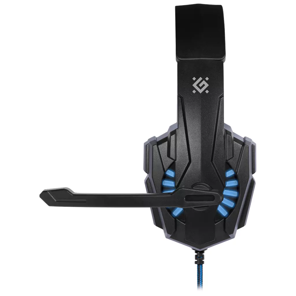 Наушники Defender Warhead G-390 LED Black-blue (64039) - 2 Наушники Defender Warhead G-390 LED Black-blue (64039) - 2